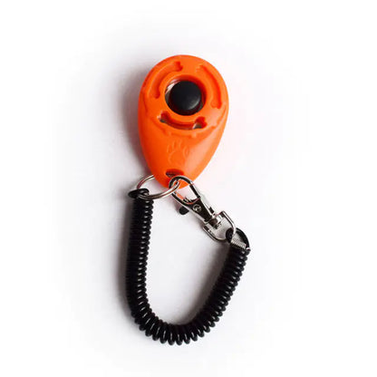 Adjustable Dog Training Clicker with Keychain Strap